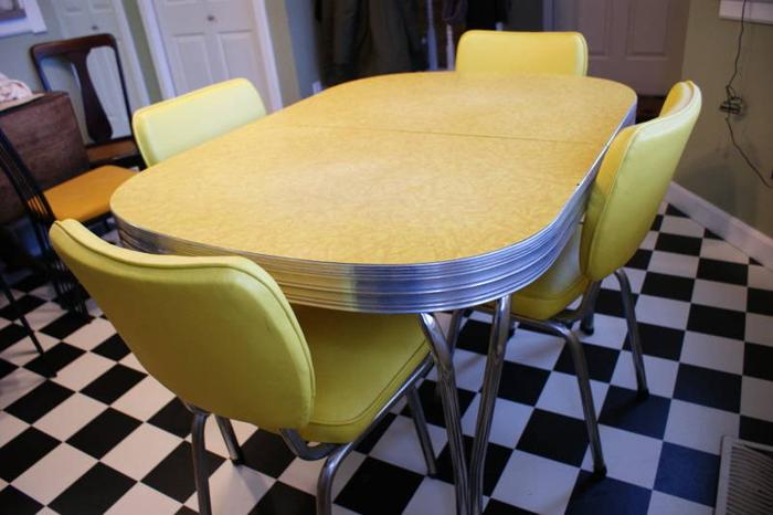 1950s chrome kitchen table