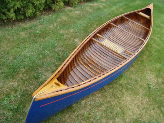 Restored Peterborough wood/canvas canoe for sale in Kamloops, British 