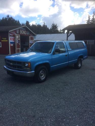 1994 Chevrolet 1500 Single Cab Long Box W/T - 5 Speed Manual with Canopy