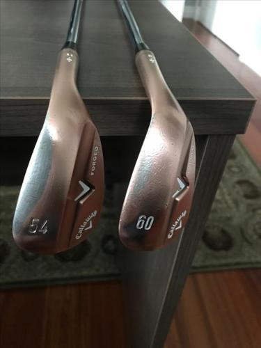2 Callaway Forged Wedges: Copper Finish, Right Hand