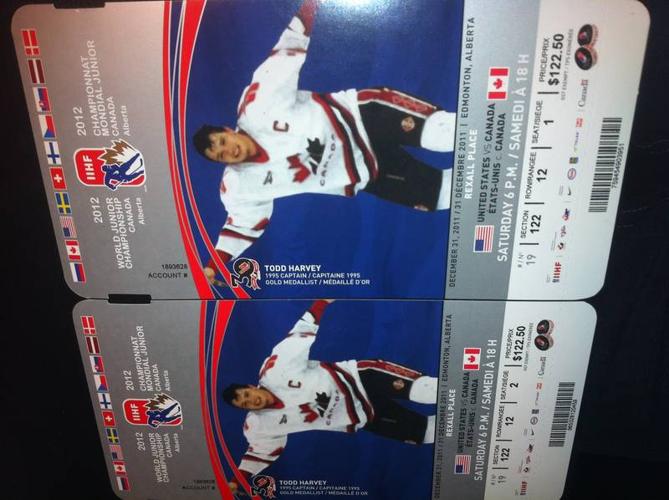 2 GOLD Club Seats CANADA VS USA New Years Eve!!