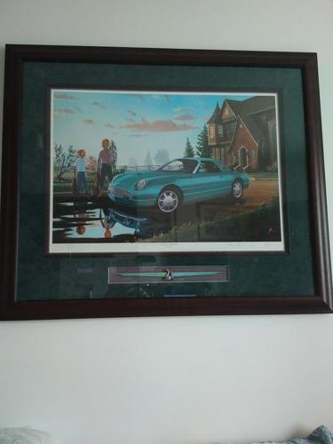 2002 Thunderbird "A Model of Inspiration" framed print