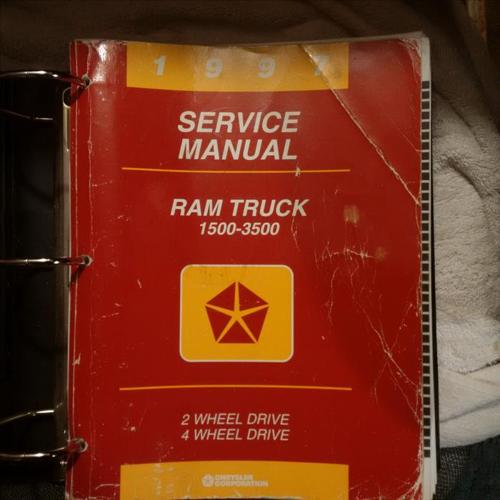 2nd Gen Service Manual for 1500-3500