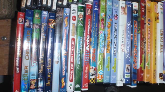 assortment of dvd's
