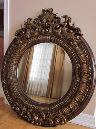 BEAUTIFUL LARGE BAROQUE/ ORNATE GUILDED MIRROR