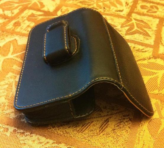 Black Leather Cell Phone Case
