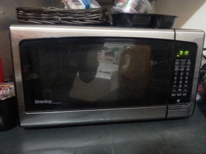 Danby designer stainless steel microwave