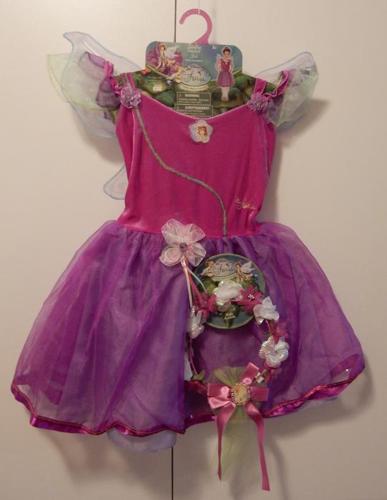 Disney Dressup Fairies Dress - Prilla in Pink and Purple NEW