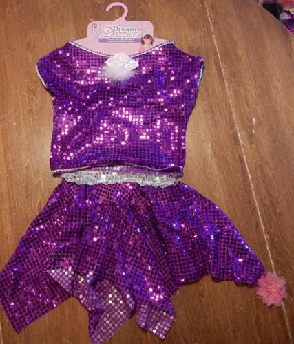 Dressup Glamour Shirt and Skirt, Purple.  NEW