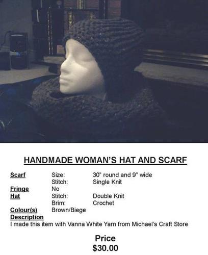 Handmade Woman's Hats and Scarves