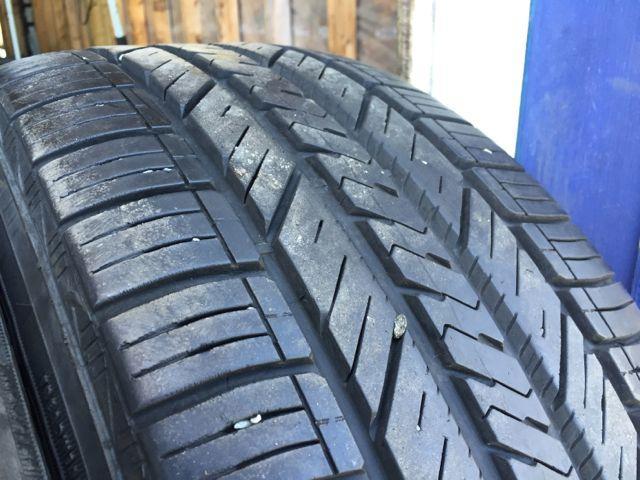 Installed and balanced Set of 4 235 55 17 GoodYear Assurance
