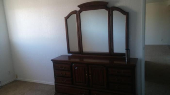 LARGE DRESSER WITH MIDDLE SHELVES MUST BE SOLD BY SATURDAY
