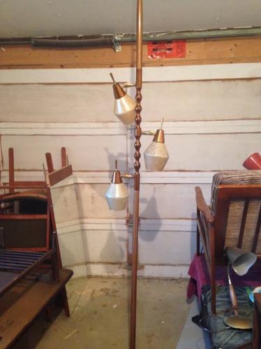 Mid Century Modern Tension Pole Lamp
