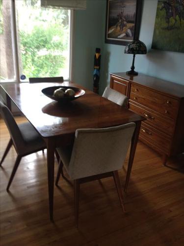 Mid Century Table and Chairs