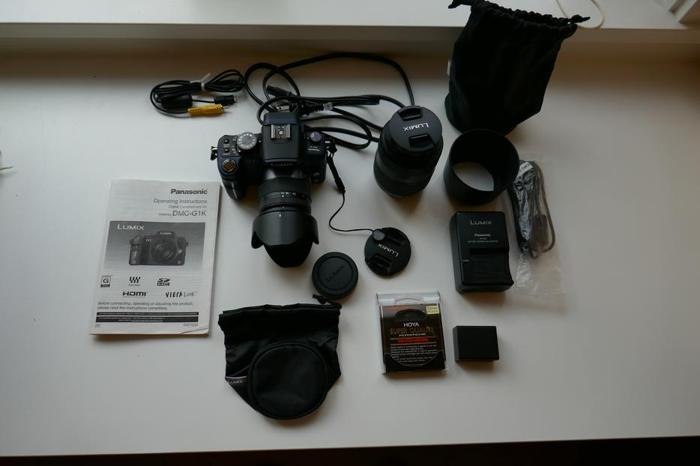 Panasonic Lumix DMC-G1K kit with two lenses