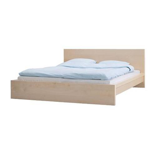 Queen Ikea Malm bed, bookshelf and bookcase