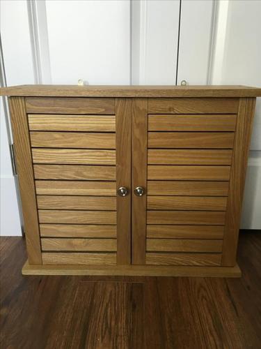 *REDUCED* Bamboo wall mount cabinet