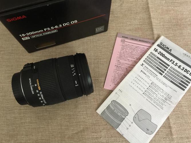 Sigma Lens 18-200mm F3.5-6.3 DC OS for Canon