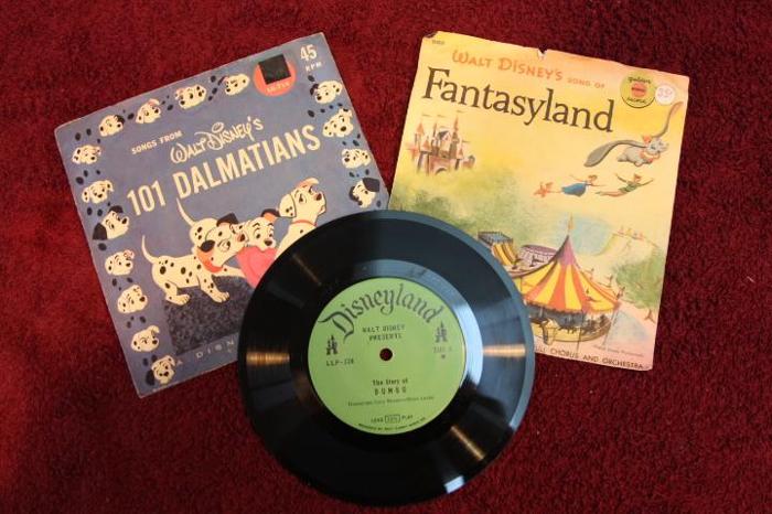 Vintage Disney and other Collectables 45 's + 33 1/3   Records