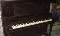 Mozart upright circa 1913 (serial 15153) in good condition.
$300 or best reasonable offer.
Some wear and tear on the cabinet, but still a very good unit with long life left on it.
May need a tune up.
You will need to pick it up, no steps, ground level.