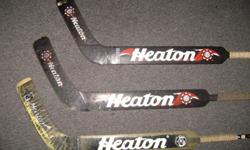 3 heaton goalie sticks will tradewilling to trade for the right thing