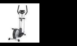 HealthRider Elliptiacl Crosstrainer. Excellent condition, used less than 1 year. Heart rate monitor, bottle holder, fan, calorie counter, timer - all the bells and whistles!!