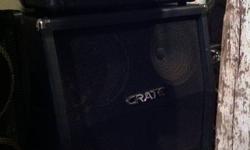 Crate 120 watt GT1200H head with Crate cabinet. Great condition, 3 channels (clean, rhythm and lead), reverb, footswitch, looking to sell for $400. Will consider trades for other amps or the right guitar.