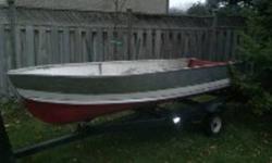Hi there I am selling my 12 ft aluminum boat. This boat has no leaks and is great for fishing or hunting. I am asking 350 OBO please call 289 221 7002 to come take a look.
Trailer is not included unless the offer is right.