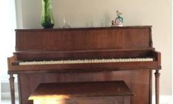 We is going to move before April 10, so I am selling "Schubert" little Apartment sized Piano. It is smaller than a normal upright piano and therefore easier to move. Great condition. $145 OBO
