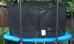 My girls are no longer using our 14 foot Jumpking trampoline. This unit is a high end unit, consisting of heavy duty galvanized frame, heavy duty mesh enclosure, mat and spring cover. I replaced a new mat, enclosure and the spring cover 2 seasons ago and