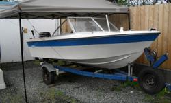 14ft Sangster, 35 hp Evinrude motor and good trailer. Extra new gas tank a 2 extra new swival seats. Ready for the Lake.