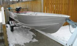 1992 Princecraft Scamper 14'  aluminum boat, 1992 Mercury outboard motor - 8 hp, tuned up this past summer (new spark plugs, prop seals and gear lube)and 1992 EZloader trailer.