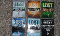 Selling the complete original DVD's of the series LOST.
In mint condition, only viewed once.
Selling all six seasons for 150$.
All seasons come with plastic sleeve to protect the case - as if bought new.