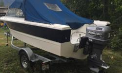 1989 17 1/2 foot Double Eagle
2000 115 Johnson outboard
2015 Road Runner trailer
Dual batteries
Dual bilge pumps
Lots of extra