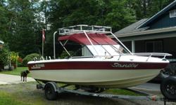 1977 Canaventure Runabout Boat 120 Mercruiser inboard/Outboard Clean and runs good Lots of extras
