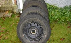 GOODYEAR  NORDIC  M/S
 
CHEV 4 BOLT RIMS
 
COUPLE SEASONS LEFT
 
OFFERS ON $125, TRADES