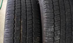 4 Goodyear Wrangler SR.A M& S P265/70R 18 tires for sale....50 % tread on 2....40% tread on 2