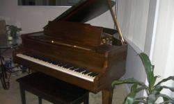Ludwig Studio/Baby Grand Piano with wood finish for sale. S/N 107225 built in approximately 1923/24.
Approx 5 feet 5 inches in length. Includes Bench.
Very nice sound and has been tuned regularly.
I have owned it for about 15 years and my grandparents had