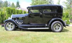 Make
Ford
Year
1929
Colour
Black
kms
10000
FOR SALE:
1929 Ford Model A Tudor
Chopped steel body, filled & ribbed roof
Glass fenders
Powder coated TCI frame
Independent upper & lower tubular front suspension with coil overs
Four link rear suspension with