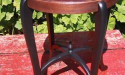 1930's Side table with refinished mahogany top on painted base
.........$65