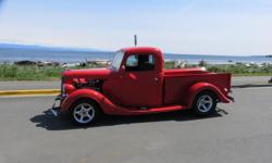Make
Ford
Year
1935
Colour
Red
Trans
Automatic
kms
1234
1935 Ford Pickup / 350 Chev Engine / alum heads / turbo 350 trans/ electric fan / front disc brakes / tilt steering / new stereo / new exaust / very clean
