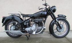 1950 Sunbeam S8 500cc close to original restored over the years very nice bike $11500 . Only 2 owners with detailed service and rebuild history. Really fine example of this historic classic. .. Sunbeam experimented with motorised versions of the bicycles