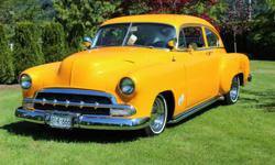 Make
Chevrolet
Colour
Yellow
Trans
Automatic
kms
500
1951 Chevrolet Fleetline Deluxe
***FRAME OFF RESTORATION***
Mild Custom
Show Quality Stunning Custom Spanish Yellow base coat/ clear coat metallic
paint. (gold base) extra paint included
New floors, new
