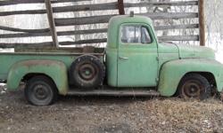 Excellent truck for either restoration or hot-rodding. Truck is complete but interior is in rough shape. Engine is likely seized for sitting but I haven't tried it. Has been kept in a pole shed so it has not been covered in snow or been directly effected