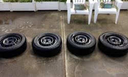 Surplus to requirement used tires from a 2012 Golf for sale. Tires/Wheels/Covers in great condition. VW Pre Owned sales inspection puts tires at 7/8/8/9 on tread.