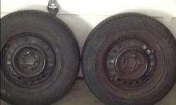 i have two rims with tires. From a Pontiac sunfire.
The size is 195/70/r14
Asking $25 each
Please email or text