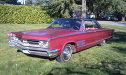 Make
Chrysler
Model
300
Year
1966
Colour
burgandy
kms
110000
Trans
Automatic
'66 chrysler 300,383 ci,727torque flight auto,ALL ORIGINAL,110,000 original mi,buckets and console,a must see.