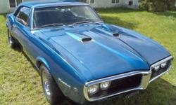 This is a nearly mint Firebird with the OHC6, Sprint 4brl intake, 4spd, dual exhaust and black interior. I believe the millage is original. Runs great. Needs ball joints and tie rods.