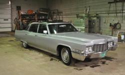Up for sale is my 1969 Cadillac Fleetwood Brougham. Bought new in 1969, I have the bill of sale, original owner gave as a gift to second owner in 1977 for a wedding present, summer driven until 1990, then lost interest in driving the car and it was parked