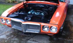 Make
Pontiac
Model
Firebird
Year
1969
Colour
Carousel Red
kms
120000
Trans
Manual
Matching Numbers and a rare orange Manual combination. 350 2 barrel with a mint interior. Rear quarters replaced in 1991 I am the second owner and selling because of move.